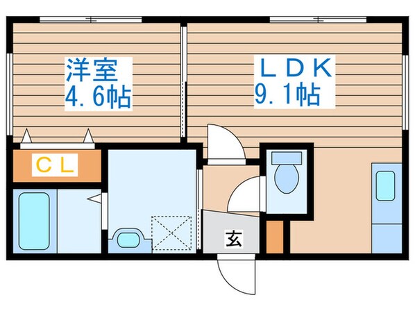 HAPPINESS発寒の物件間取画像